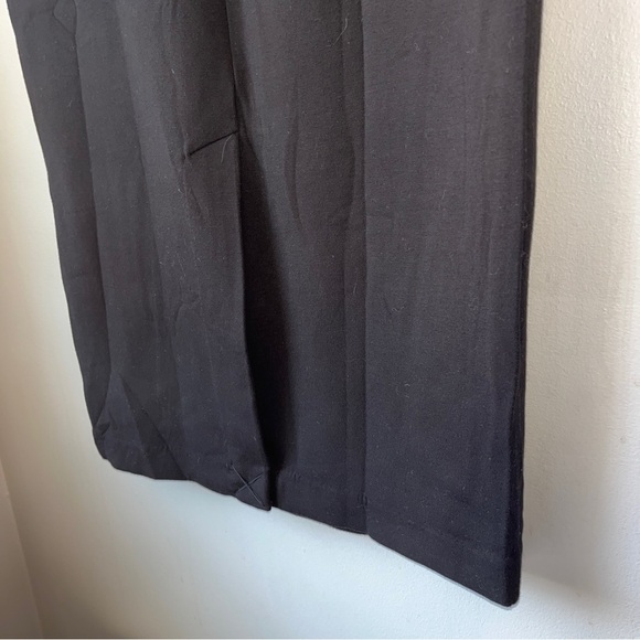 Elie. By Elie Tahari Black Bodycon Mock Neck Sheath Midi Dress - Picture 7 of 11